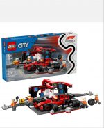 City #60443 F1® Pit Stop & Pit Crew with Ferrari Car - Image 2